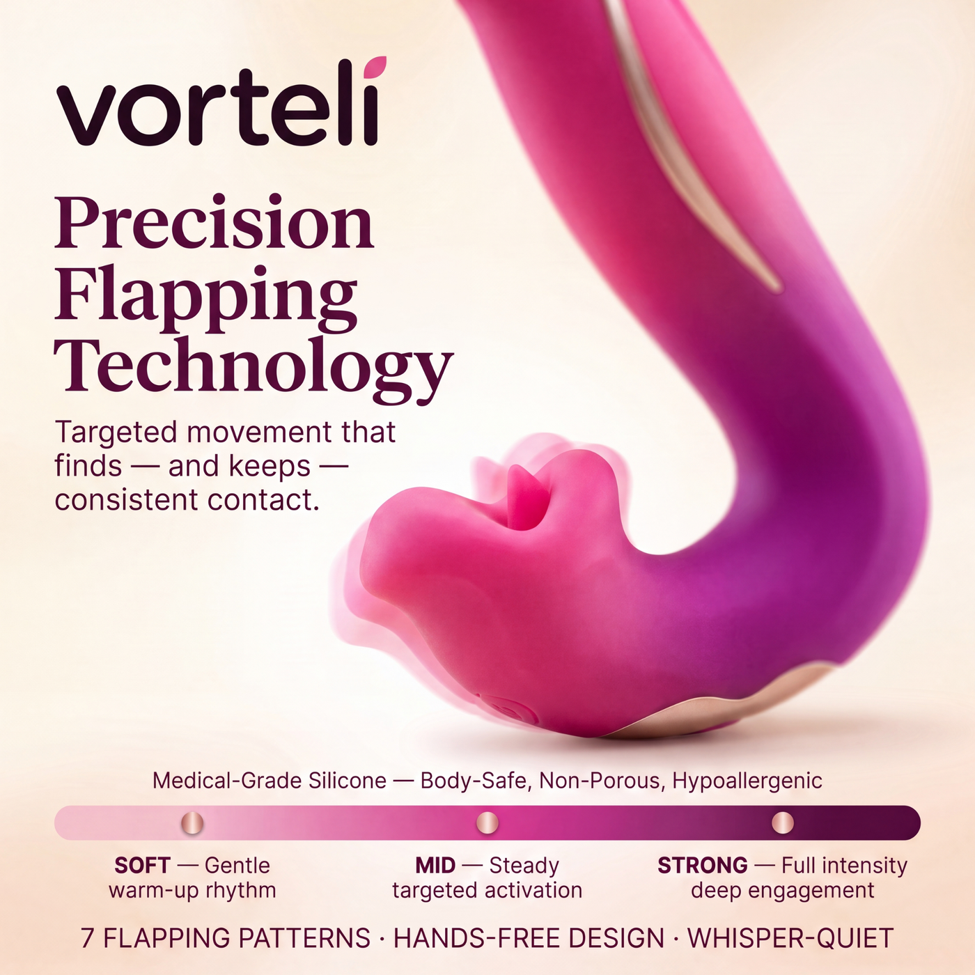 Vorteli Bloom Pro device, angled view