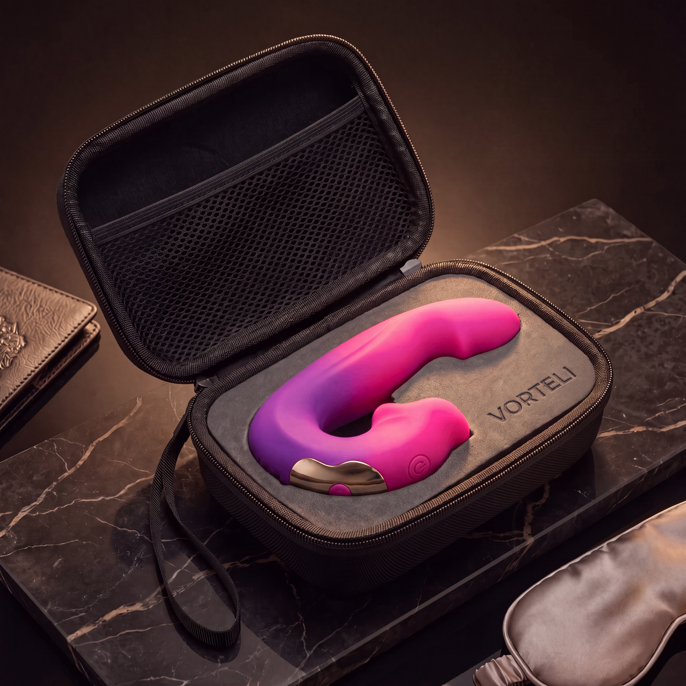 Vorteli Bloom Pro in its premium travel case